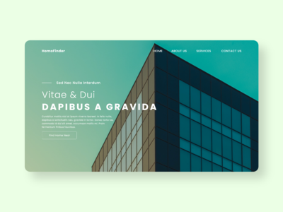 主页查找器 Web 概念(Home Finder Web Concept)