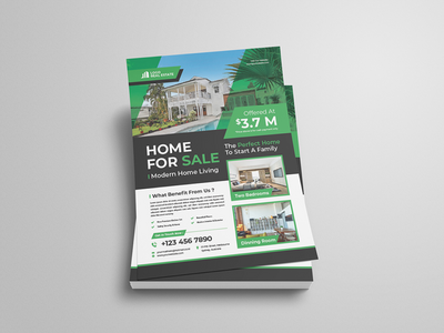 房屋出售传单(Home For Sale Flyer)