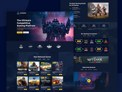 #02 在线电子竞技和游戏锦标赛网页模板(#02 Online eSports And Gaming Tournaments web Template)