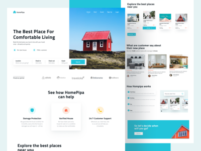 Home琵琶 - 房地产登陆页面(HomePipa - Real Estate Landing Page)