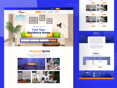 Rento-Home 租赁网站 UI(Rento-Home Rental Website UI)