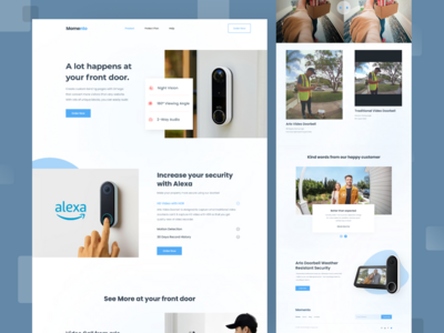 家庭安全门铃摄像头(Home security doorbell camera)