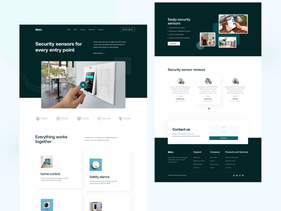 家庭安全传感器。(Home security sensors.)