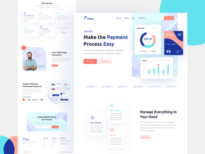 Finta - 金融科技登陆页面(Finta - FinTech Landing Page)