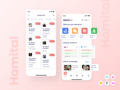 Homital - 远程医疗 UI 套件(Homital - Telemedicine UI Kit)