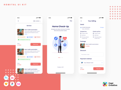 Homital - 远程医疗 UI 套件 #10(Homital - Telemedicine UI Kit #10)