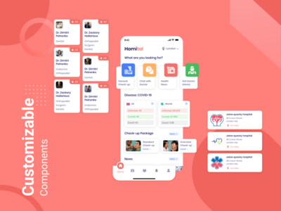 Homital - 远程医疗 UI 套件 #9(Homital - Telemedicine UI Kit #9)