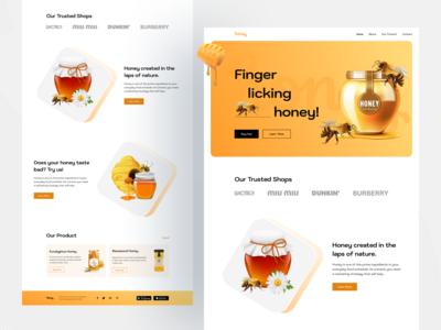 蜂蜜登陆页面(Honey Landing Page)