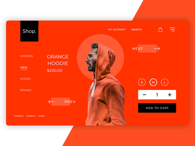 连帽衫购物页面(Hoodie Shopping Page)