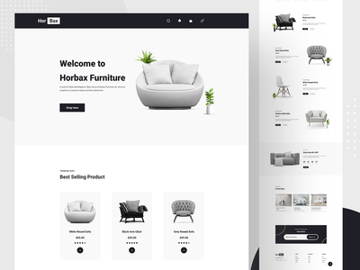Horbax - 家具登陆页面(Horbax - Furniture Landing Page)