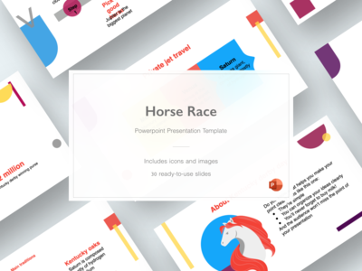 赛马 - 终极演示模板(Horse Race - Ultimate Presentation Template)