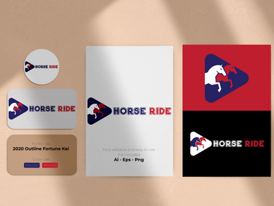 骑马PNG透明标志设计(Horse Ride PNG Transparent Logo Design)
