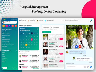 医院管理 - 预约和在线咨询模板(Hospital Management - Appointment Booking and Online Consulting Template)