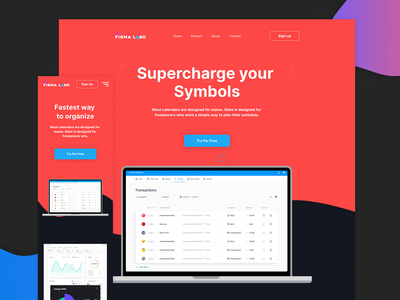 金融科技 - Figma 模板(Fintech - Figma Template)