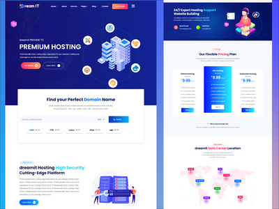 域和托管 Html 模板(Domain & Hosting Html Template)