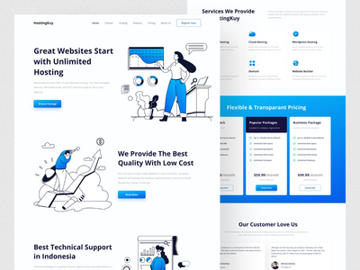 HostingKuy - 托管登陆页面(HostingKuy - Hosting Landing Page)