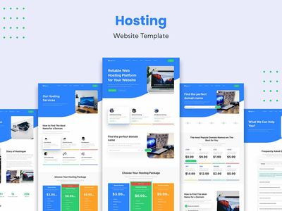 托管服务网站模板(Hosting Service Website Template)