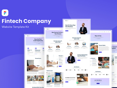 金融科技公司网站模板(Fintech Company Website Template)