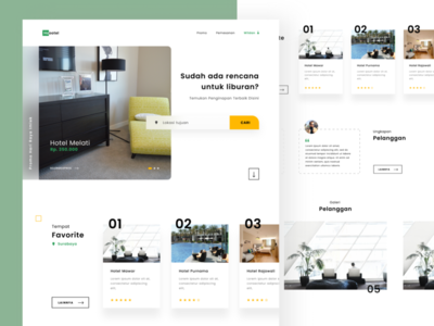 酒店预订 - 登陆页面(Hotel Booking - Landing Page)