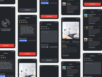 酒店评级 - 深色模式(Hotel Rating - Dark Mode)
