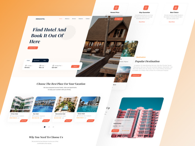 酒店预订登陆页面(Hotel Booking Landing Page)