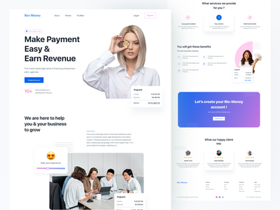 金融科技登陆页面(Fin-Tech Landing Page)