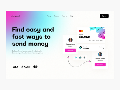 金融科技 SaaS 登陆页面(Fintech SaaS Landing Page)