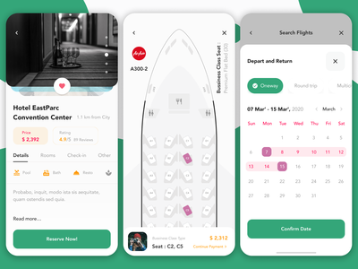 Hotely - 酒店预订应用程序 UI 套件 #9(Hotely - Hotel Booking App UI Kit #9)