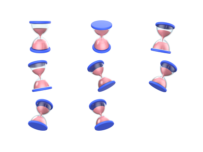 沙漏 3D 图标(Hourglass 3D icon)