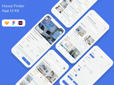 房屋查找器应用程序 UI 套件(House Finder App UI Kit)