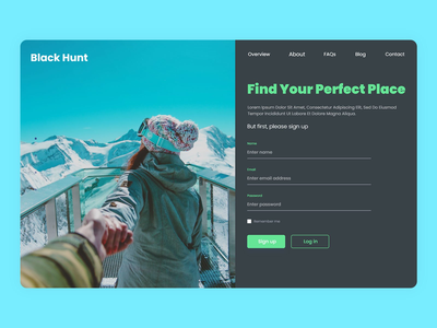 房子搜索网站注册概念(House Search Website Sign Up Concept)
