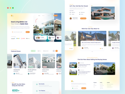登陆页面的梦想之家应用程序(Dream House App of Landing page)