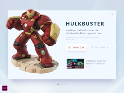 Hulkbuster 卡网页(Hulkbuster Card Web Page)
