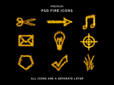 火效果图标(Fire effect icons)