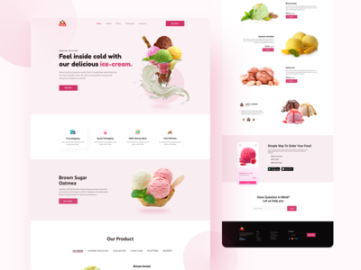 冰淇淋登陆页面(Ice Cream Landing Page)