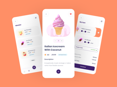 IceShop - 冰淇淋店应用程序 v02(IceShop - Ice Cream Shop App v02)