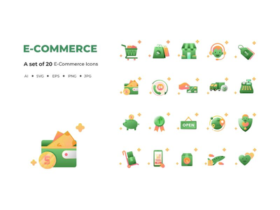 电子商务图标(ECommerce Icon)