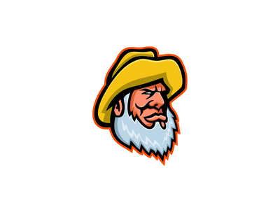 老渔夫或渔夫吉祥物(Old Fisherman or Fisher Mascot)