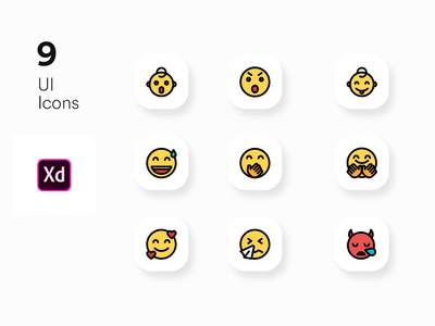 Adobe xd 的图标 UI 套件(Icons UI KIT for Adobe xd)