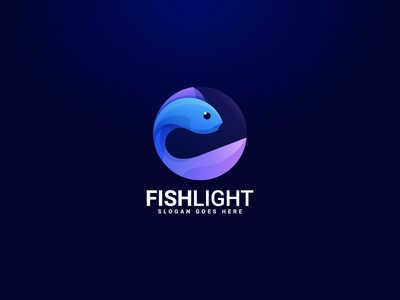 鱼标志设计概念(Fish logo desing  concept)
