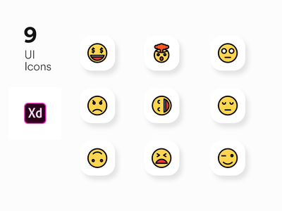 Adobe xd 的图标 UI 套件(Icons UI KIT for Adobe xd)