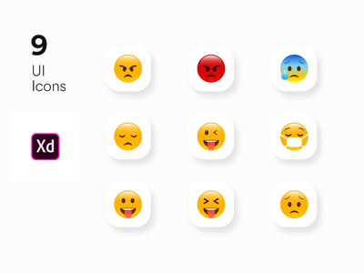 Adobe xd 的图标 UI 套件(Icons UI KIT for Adobe xd)