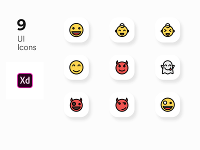 Adobe xd 的图标 UI 套件(Icons UI KIT for Adobe xd)