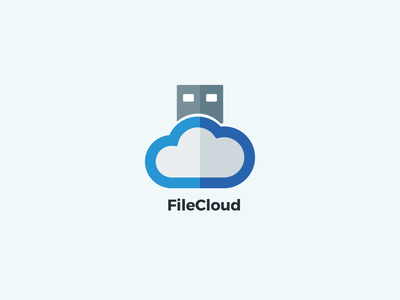 文件云矢量标志设计模板(File Cloud Vector Logo Design Template)