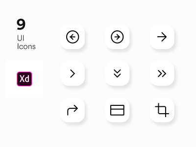 Adobe xd 的图标 UI 套件(Icons UI KIT for Adobe xd)