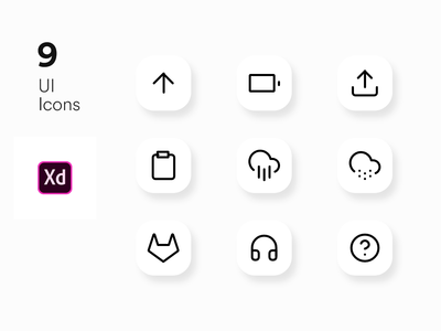 Adobe xd 的图标 UI 套件(Icons UI KIT for Adobe xd)