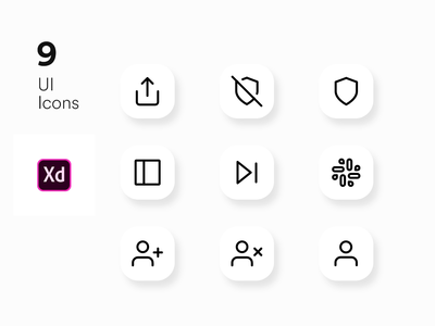 Adobe xd 的图标 UI 套件(Icons UI KIT for Adobe xd)