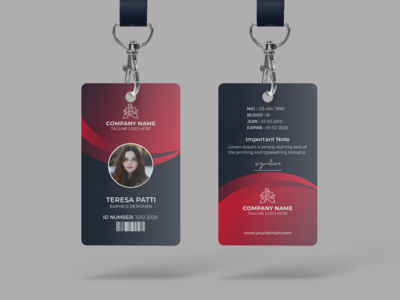 代理商的创意身份证模板(Creative ID Card Template For Agency)