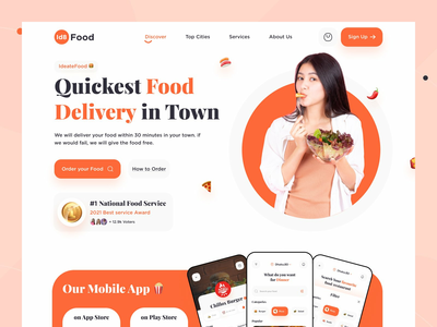 送餐服务网站(food delivery service website)