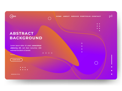 橙色蓝色抽象背景动态纹理(Orange Blue Abstract Background Dynamic textured)